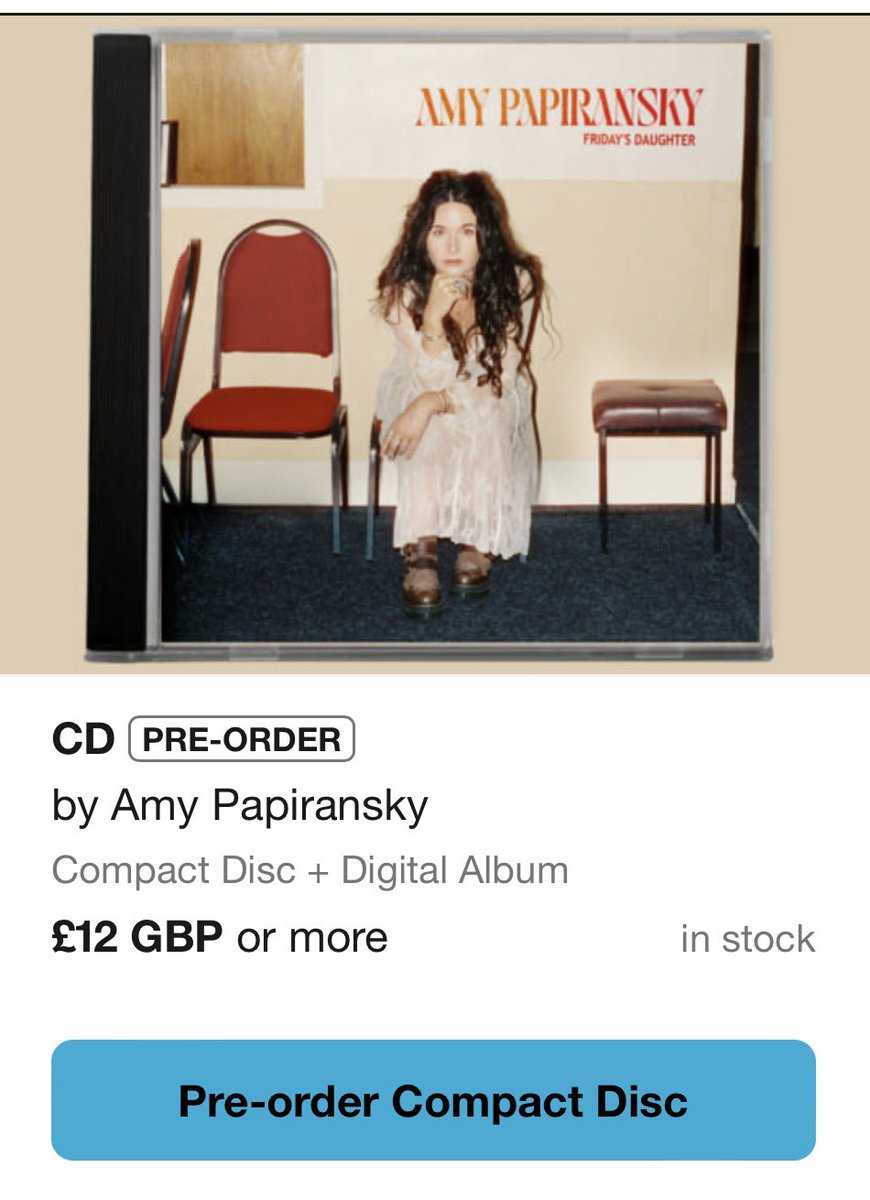 amypapiransky's tweet photo. Hi guys! If you’re anything like me & still like physical copies (“SAVE THE MUSIC WORLD”) you can pre-order a physical copy of my new album here! https://t.co/CDj08hCsRM
❤️🔥🙏🏻❤️🔥
.
#newmusic #amypapiransky #newalbum #scottishsingersongwriter #NewMusicFriday https://t.co/mMpEihmSPZ