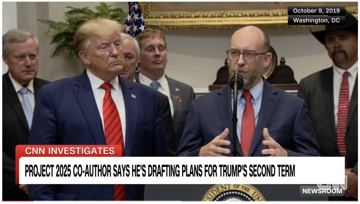 Trump says he knows nothing about Project 2025, these plans have been in the works for years.  This was on CNN, look at the caption, Project 2025 Co-Author was drafting plans for the second Trump Term.  Do you honestly believe Trump now knows nothing about Project 2025, Like Ted