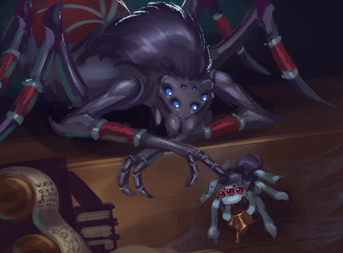 MiffedMist's tweet photo. I will not stop drawing nerubians. https://t.co/e560G6kGlG