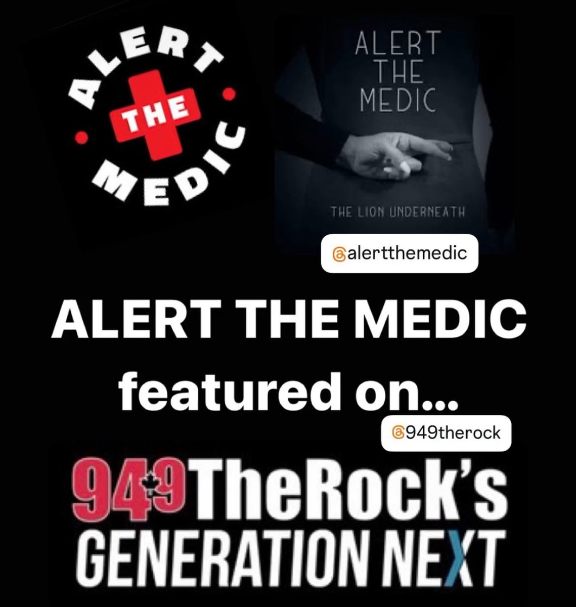 RPMpromotion (@rpmpromotion) on Twitter photo Alert the Medic featured on <a href="/949TheRock/">949 The Rock Toronto</a> Generation Next! Check it out @ therock.fm/index.php/gene⌠<a href="/alertthemedic/">Alert The Medic</a> #newmusic #rockandroll Alert the Medic featured on <a href="/949TheRock/">949 The Rock Toronto</a> Generation Next! Check it out @ therock.fm/index.php/gene⌠<a href="/alertthemedic/">Alert The Medic</a> #newmusic #rockandroll