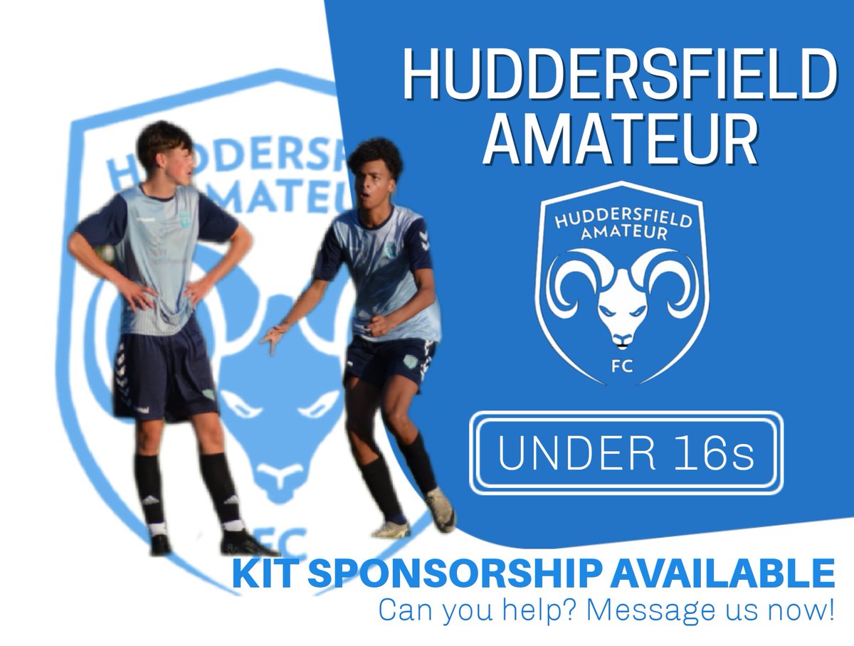 Our under 16s are looking for a kit sponsor for the coming season. 

Message us if you can help