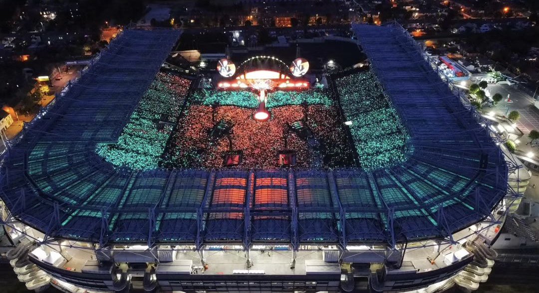 View from above Croke Park during Coldplay’s concert in Dublin! 😍

#ColdplayDublin 1/4 🇮🇪