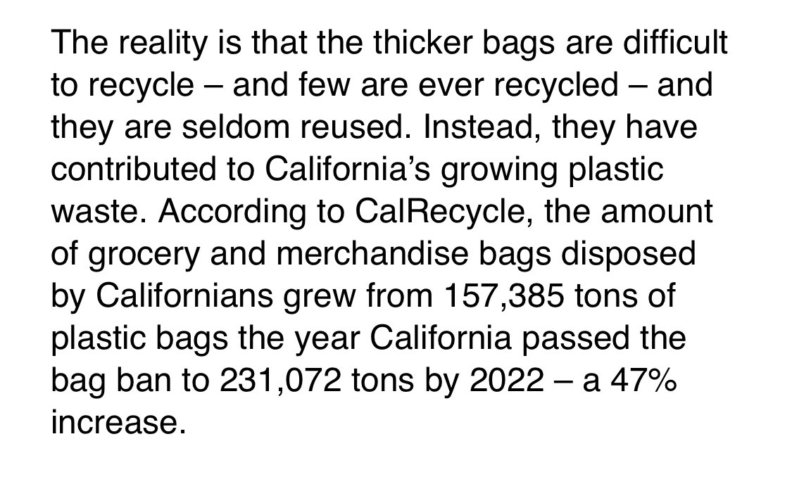 Scott Lewis (@vosdscott) on Twitter photo So you know how they banned plastic bags but then stores just sold heavier plastic bags? <a href="/Cblakespear/">Catherine Blakespear</a> has a bill to eliminate that and her latest press release has an amazing stat from the Unintended Consequences file: So you know how they banned plastic bags but then stores just sold heavier plastic bags? <a href="/Cblakespear/">Catherine Blakespear</a> has a bill to eliminate that and her latest press release has an amazing stat from the Unintended Consequences file: