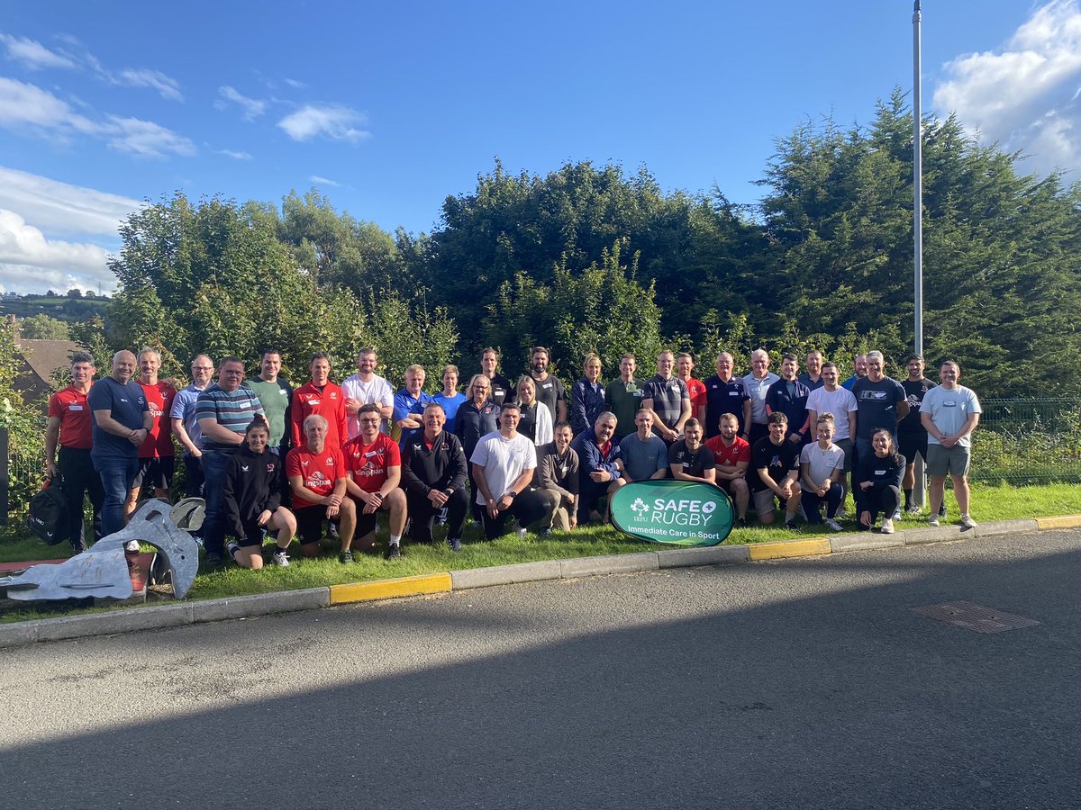 Level 3 Safe Completed. Thanks to Shane and his crew ⁦<a href="/IRFUSaferugby/">IRFU Safe Rugby</a>⁩ ⁦<a href="/UlsterRugby/">Ulster Rugby</a>⁩