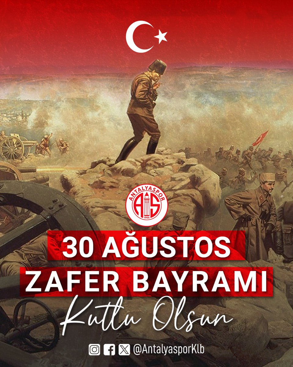 🇹🇷 30 Ağustos Zafer Bayramı Kutlu Olsun!

Bundan tam 102 yıl önce özgürlük ateşini yakarak aziz milletimizin bağımsızlık mücadelesini zafere taşıyan Ulu Önderimiz Gazi Mustafa Kemal Atatürk ve silah arkadaşları başta olmak üzere tüm milli kahramanlarımızı saygı, minnet ve