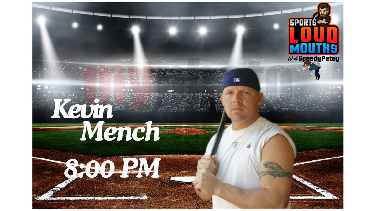 Our guest for tonights show of The Sports Loud Mouth 

8:00 PM ET - Former Rangers, Brewers, Blue Jays, and nationals outfielder Kevin Mench! <a href="/KevinMench28/">Kevin Mench (SHREK)</a> 

Tune in TONIGHT at 7 PM ET and subscribe to our YouTube channel for The Sports Loud Mouth

YouTube -