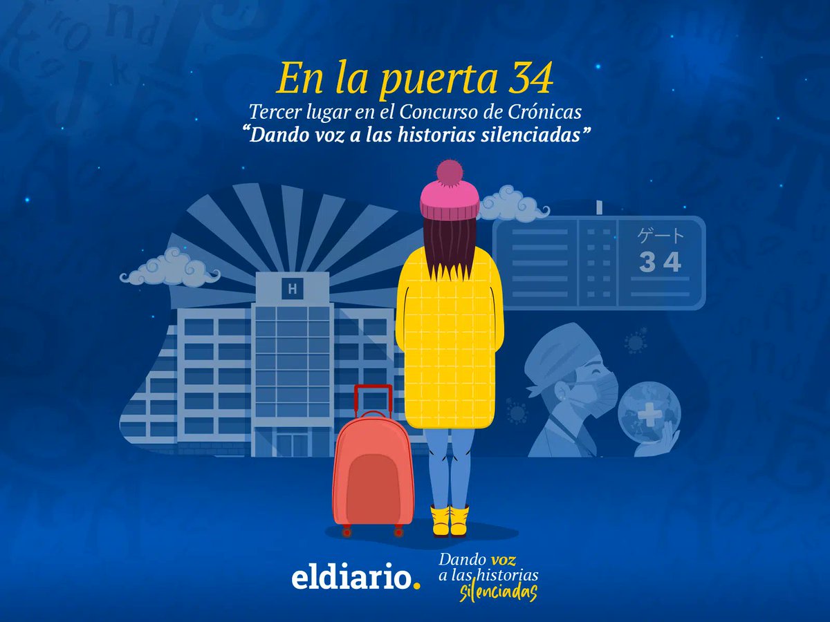 Tercer lugar 🥉

El tercer puesto del concurso lo obtuvo Luza Medina González (<a href="/JemLuza/">Luza Medina González</a>) con su crónica titulada: “En la puerta 34”.

Ingresa aquí para leer el texto: eldiario.com/2024/08/28/en-…