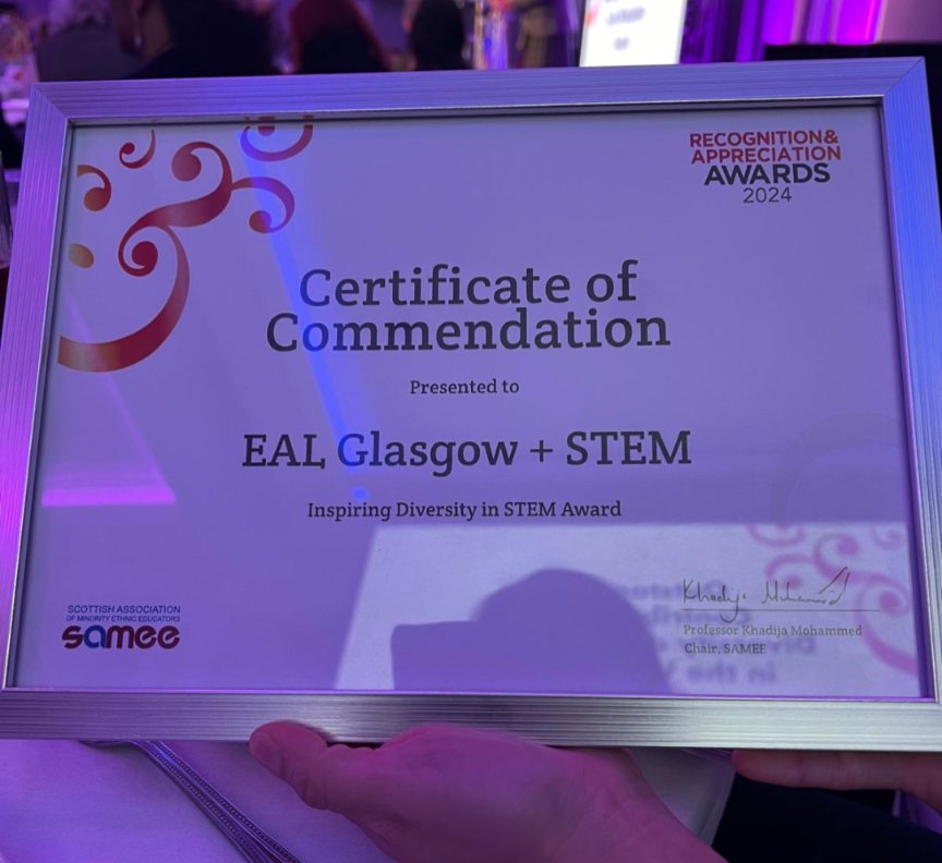 Claire Mackay (@misscmackay) on Twitter photo Delighted for <a href="/EALGlasgow/">EAL Service, Glasgow</a> I work with the best people <a href="/STEMglasgow/">STEM Glasgow</a> <a href="/sameegroup/">SAMEE</a> <a href="/Doug_GCC/">Douglas Hutchison</a> Delighted for <a href="/EALGlasgow/">EAL Service, Glasgow</a> I work with the best people <a href="/STEMglasgow/">STEM Glasgow</a> <a href="/sameegroup/">SAMEE</a> <a href="/Doug_GCC/">Douglas Hutchison</a>