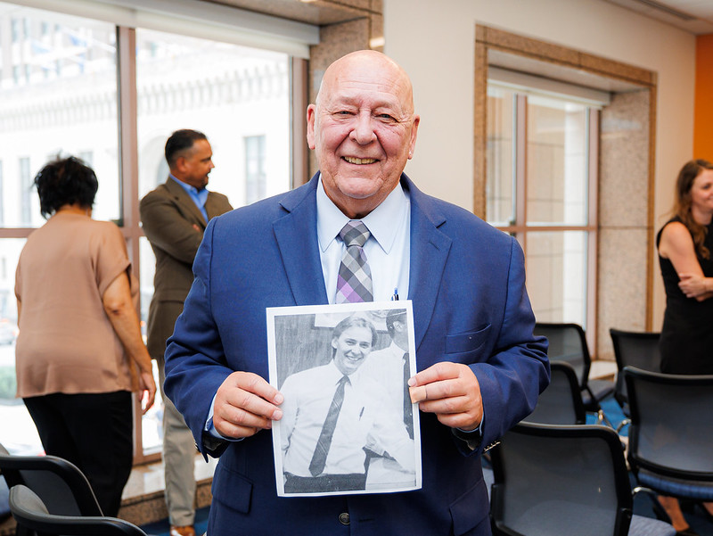 MDComptroller's tweet photo. Taxpayer Services Director Gary White started his journey at #TeamComptroller in 1973. Today, we celebrated Director White's more than five decades of service by naming our Baltimore Branch Office's mezzanine conference room "The Gary E. White Conference Room."
Congratulations, Director White! Your passion and dedication has had a profound impact on the agency and the taxpayers of Maryland!