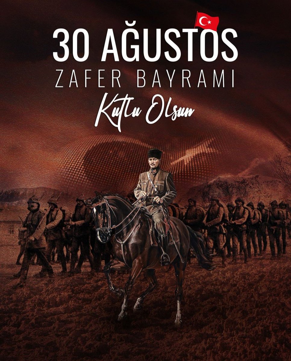 Başta Mustafa Kemal Atatük olmak üzere kurtuluş mücadelemizin kahramanlarını, şehitlerimizi ve gazilerimizi rahmet, minnet ve şükranla anıyoruz.

30 Ağustos Zafer Bayramımız Kutlu Olsun.🇹🇷🇹🇷🇹🇷
#30agustos #ZaferBayramı #30agustoszafer