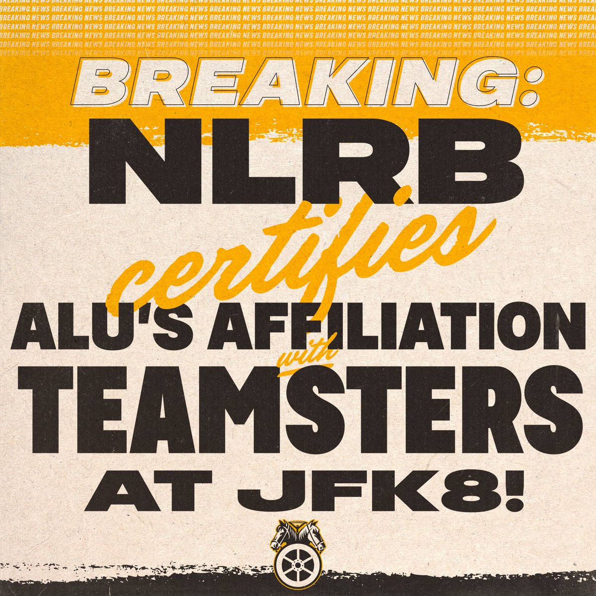 BREAKING NEWS: The Amazon Labor Union has fully and officially completed its affiliation with the Teamsters Union, following a ruling on Thursday from the National Labor Relations Board rejecting outstanding objections by Amazon.
 
ALU members at Amazon’s JFK8 fulfillment center