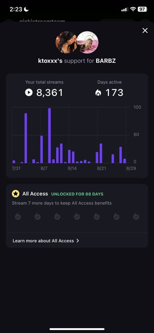 Here&rsquo;s my Stationhead streaming numbers #GagCityRELOADED https://t.co/sGw5TKNLSV<a href="/tag/gagcityreloaded"class="tags">#GagCityRELOADED</a>