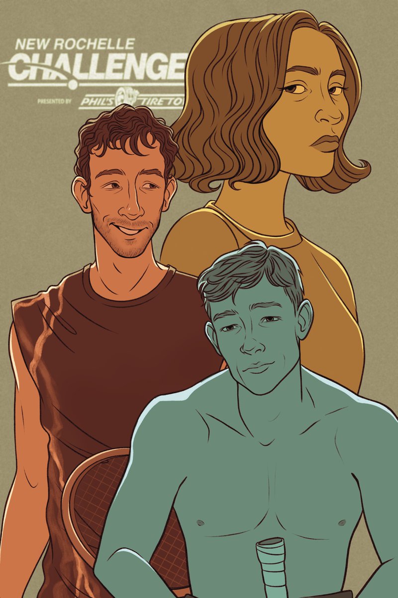 transferring some past art from tumblr to bird app.. here’s a #challengers illustration from may!