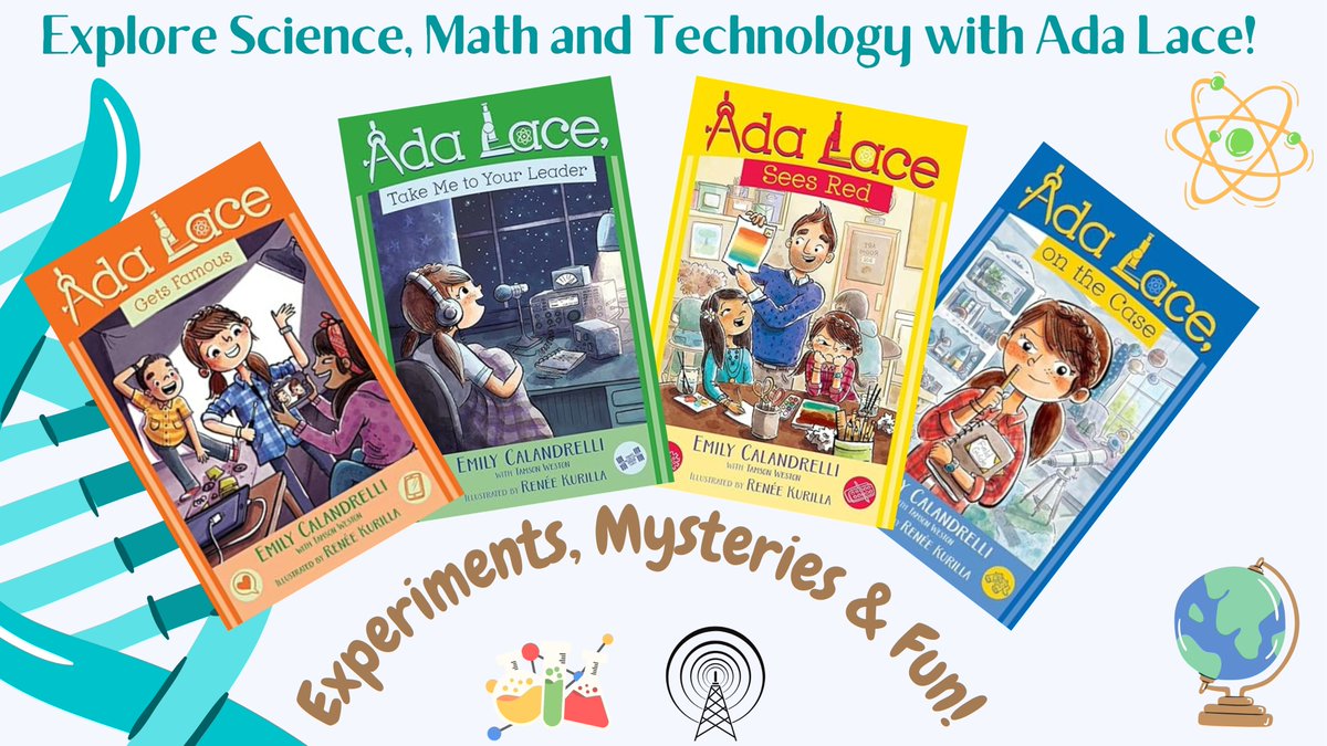 bn_classwork's tweet photo. Explore #STEMreading with Ada Lace in this great series! Science and Technology are part of our lives every day, but we can still have a sense of adventure and wonder about them too! #ScienceFacts #STEMEducation https://t.co/hcSQz78qGy