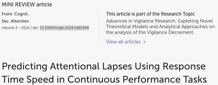 Barry Giesbrecht (@barrygiesbrecht) on Twitter photo As <a href="/cogshelat/">Shibu Shelat</a> argues, the real-time triggering method (looking at you <a href="/MdeBettencourt/">Megan deBettencourt</a>) can catch errors, allowing for the systematic study lapses and memory encoding. A short, but sweet mini-review worth a read!
10.3389/fcogn.2024.1460349 As <a href="/cogshelat/">Shibu Shelat</a> argues, the real-time triggering method (looking at you <a href="/MdeBettencourt/">Megan deBettencourt</a>) can catch errors, allowing for the systematic study lapses and memory encoding. A short, but sweet mini-review worth a read!
10.3389/fcogn.2024.1460349
