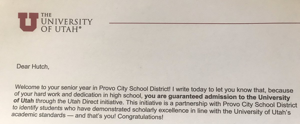 Grateful for programs like the Utah Direct Initiative giving Provo kids like me great opportunities like this!