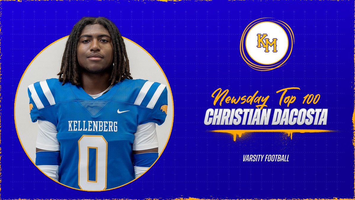 KbergAthletics's tweet photo. Senior Christian DaCosta is among the best football players on Long Island. 🔥🐥🏈 @KMHSFootball @NewsdayHSsports 

#Firebirds #bleedblueandgold #rollbirds https://t.co/QOXPAbe9A9
