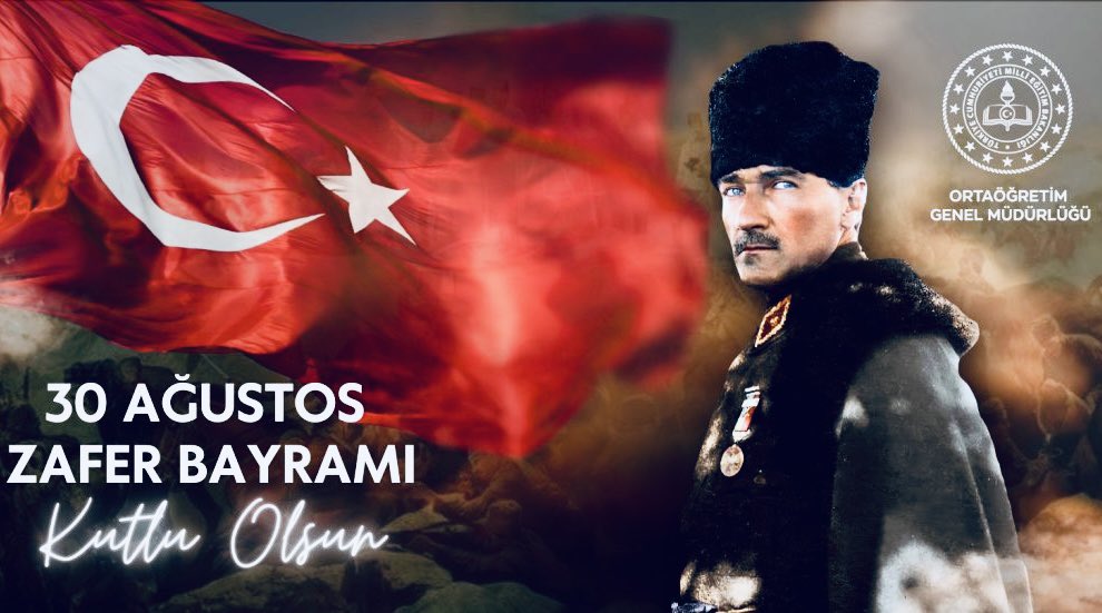30 Ağustos Zafer Bayramı'nın 102. yıllında, bu zaferi bize armağan eden Gazi Mustafa Kemal Atatürk'ü ve şanlı ordumuzun  şehit ya da gazi olan tüm askerlerini rahmetle, minnetle anıyoruz.🇹🇷🇹🇷🇹🇷 <a href="/istanbulilmem/">İstanbul İl Millî Eğitim Müdürlüğü</a> <a href="/_ferhat_ozturk/">Ferhat Öztürk</a> <a href="/MemGungoren/">Güngören İlçe Millî Eğitim Müdürlüğü</a>