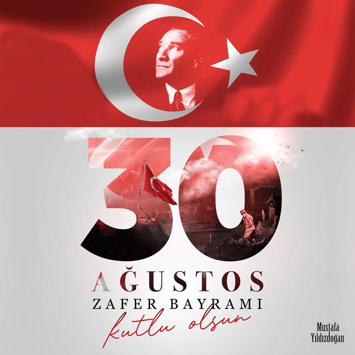 30 Ağustos Zaferi’nin 102. yıl dönümünde başta Gazi Mustafa Kemal Atatürk ve silah arkadaşları olmak üzere tüm kahramanlarımızı saygı, rahmet ve minnetle anıyorum. 

#30Ağustos Zafer Bayramımız Kutlu Olsun.

Ne Mutlu Türküm Diyene 🇹🇷🇹🇷🇹🇷