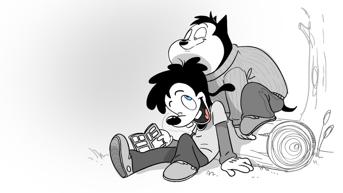 Gonna be only drawing Goof Troop till I remember how to draw tbh