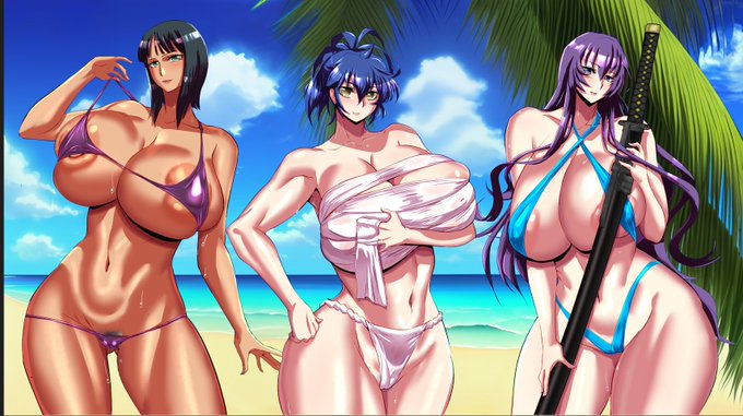 ダンナ Skebやっていますさんのコミッション「海辺で黒髪の女性3人の写真をお願いしたい:万葉秘剣帖の千房、HOTDの毒島冴子、ワンピースのニコ・ロビン(タイムスリップ前の黒い肌)。

https...」 https://t.co/uocVEAlcYt #Skeb #Commission @skeb_jpより 
納品させていただきました! 