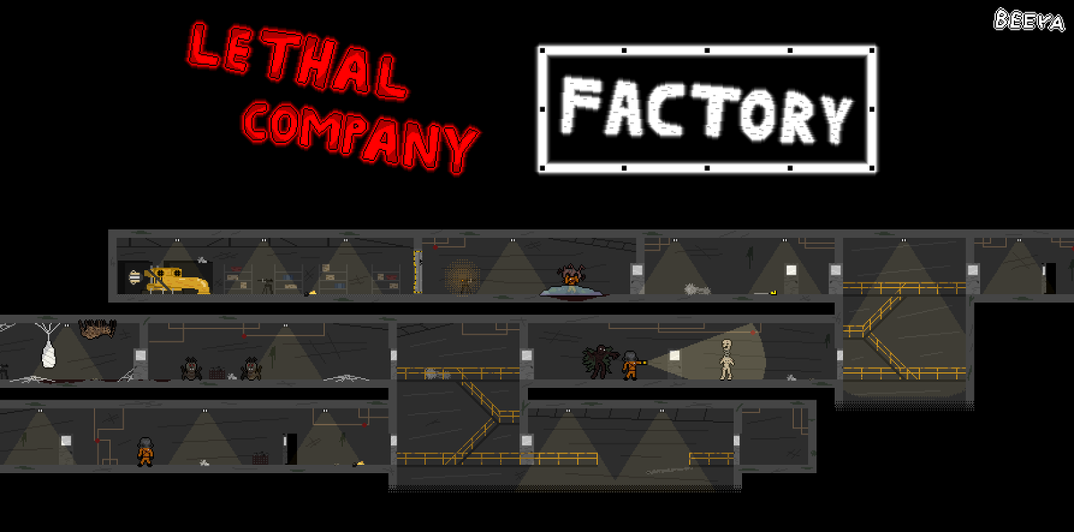 beeya220's tweet photo. Lethal Company's Factory Interior in a different artstyle!
Recommended to zoom in to see the details :3

#lethal_company #lethalcompany #lethalcompanyfanart #pixelart https://t.co/QSV71NZ0Gv