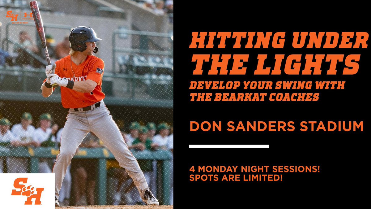 💡💡Develop that swing under the lights! 

Pumped to get to work! 💡💡

info.collegebaseballcamps.com/bearkats/