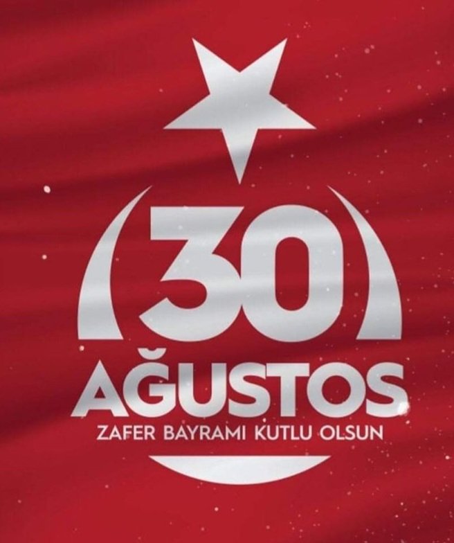 Türk'ün zaferi kutlu olsun 🇹🇷

Egemenlik🇹🇷

Kayıtsız 🇹🇷

Şartsız 🇹🇷

Milletindir 🇹🇷

Ne mutlu Türk'üm diyene !!!!!

#30AgustosZaferBayramı