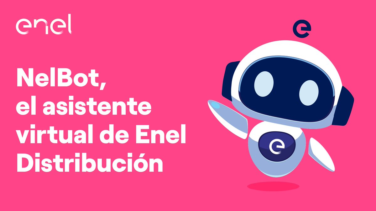 Enel_Informa_CL's tweet photo. Recibe ayuda del asistente virtual #Nelbot de #EnelDistribución. Encuéntralo en https://t.co/cxyNCuG7uE y resuelve dudas, realiza requerimientos y mucho más. https://t.co/pHblmbakkx