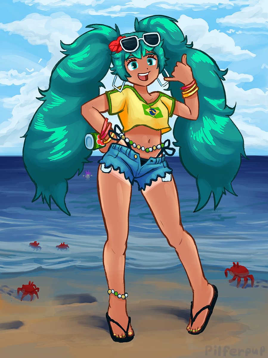 Brazilian Miku
A really fun design I wanted to draw during livestream.
(Got a bit weird for a bit, lol.)   #brazilianmiku #anime