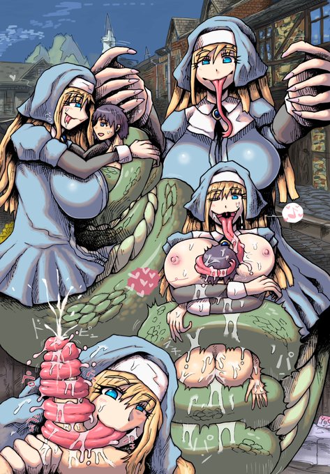 skeb未達成分 3つ目 清書… 
「もんむす・クエスト!ぱらどっくすRPGに登場する シスターラミアのソフィアさん &amp; 少年(偽勇者のルカでも可)  〜」  

シスターラミアさんとのえっちは背徳感的も含んでてすごくえろいと思うのです…
(未達成分残り2つ…) 