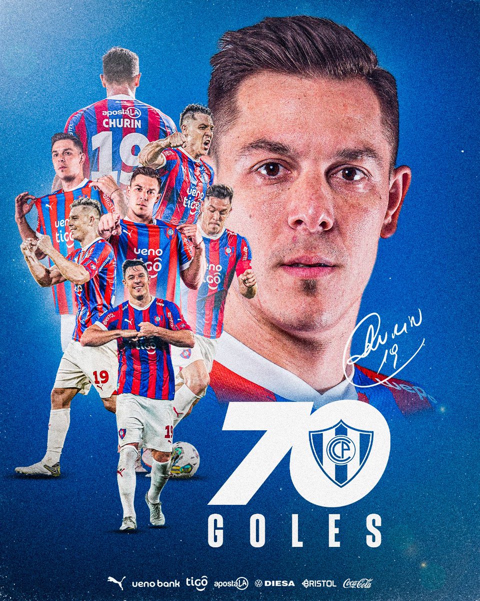 ¡7️⃣0️⃣ goles, Diegote! 

Diego Churín se convirtió en: 
️⚽🇦🇷 𝐌á𝐱𝐢𝐦𝐨 𝐆𝐨𝐥𝐞𝐚𝐝𝐨𝐫 𝐄𝐱𝐭𝐫𝐚𝐧𝐣𝐞𝐫𝐨 del 𝐂𝐢𝐜𝐥ó𝐧.
️⚽🏟️ 𝐌á𝐱𝐢𝐦𝐨 𝐆𝐨𝐥𝐞𝐚𝐝𝐨𝐫 del estadio ueno La Nueva Olla.
️⚽📈 𝟒° 𝐆𝐨𝐥𝐞𝐚𝐝𝐨𝐫 𝐇𝐢𝐬𝐭ó𝐫𝐢𝐜𝐨 del 𝐂𝐢𝐜𝐥ó𝐧.

¡Vamos por más,