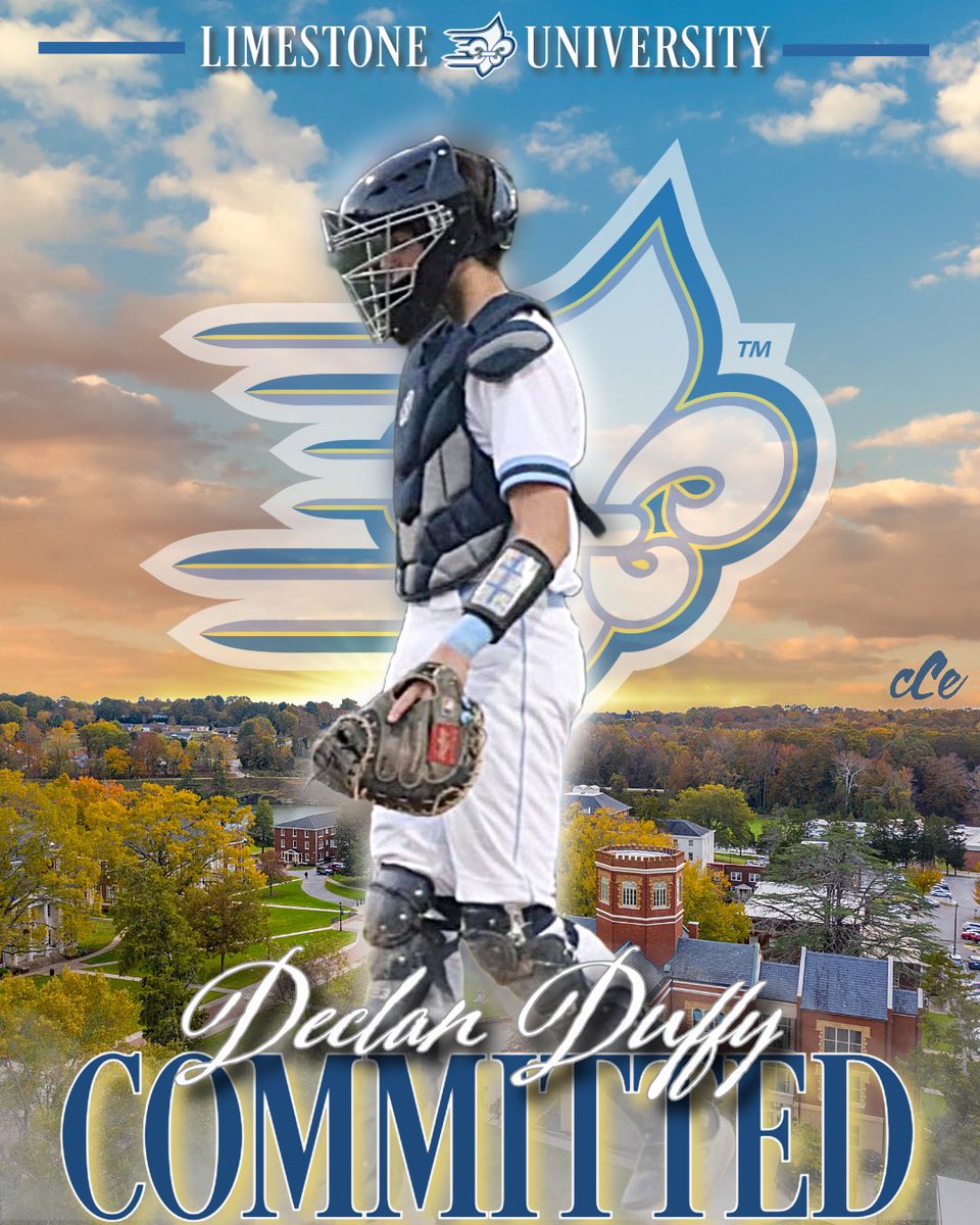 Declan Duffy (@dec_duffy2025) on Twitter photo I am happy to announce that I will be continuing my academic and athletic career at Limestone University!
I'd like to thank God for everything and my family, friends, coaches, and teammates for being there for me.
Go Saints! <a href="/Harker31/">Brett Harker</a> @WheretheEd <a href="/CornJacob/">Jacob Corn</a> <a href="/Limestone_BSB/">Limestone Baseball</a> I am happy to announce that I will be continuing my academic and athletic career at Limestone University!
I'd like to thank God for everything and my family, friends, coaches, and teammates for being there for me.
Go Saints! <a href="/Harker31/">Brett Harker</a> @WheretheEd <a href="/CornJacob/">Jacob Corn</a> <a href="/Limestone_BSB/">Limestone Baseball</a>