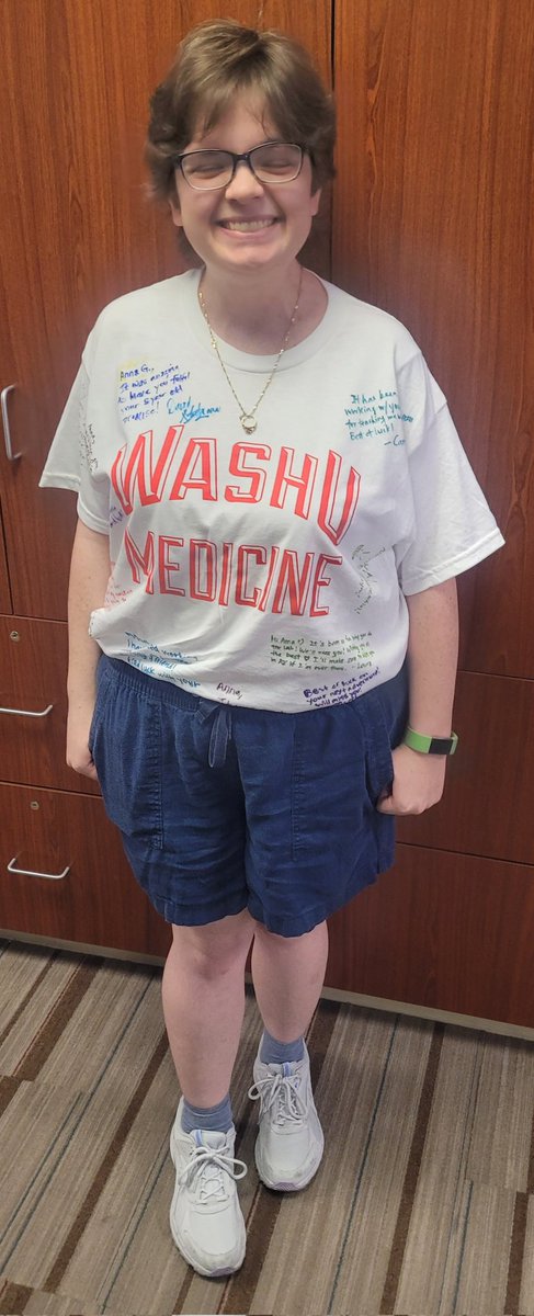 Gutmann Laboratory (@gutmannlab) on Twitter photo A heartfelt "see you soon" to wonderful <a href="/wustlcrm/">WashU Center of Reg Med</a> postbacc, Anna Gabrielsen, who heads back to Arizona for the next chapter of her life. She will be styling in her signed <a href="/washumedicine/">WashU Medicine</a> T-shirt. Best wishes! A heartfelt "see you soon" to wonderful <a href="/wustlcrm/">WashU Center of Reg Med</a> postbacc, Anna Gabrielsen, who heads back to Arizona for the next chapter of her life. She will be styling in her signed <a href="/washumedicine/">WashU Medicine</a> T-shirt. Best wishes!