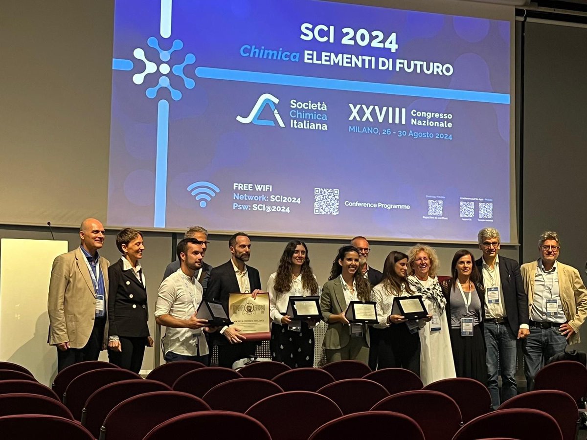 Bioinorganic Chemistry Lab83 (@chemistrylab83) on Twitter photo A week of great satisfactions for our Lab! Our former PhD Student <a href="/MircoScaccaglia/">Mirco Scaccaglia</a> now brilliant post doc <a href="/labdecola/">De Cola Lab</a> has been awarded for the best PhD #bioinorganic thesis by the <a href="/SocChimIta/">Società Chimica Italiana</a> in the course of #SCI2024 ! Great job Mirco! A week of great satisfactions for our Lab! Our former PhD Student <a href="/MircoScaccaglia/">Mirco Scaccaglia</a> now brilliant post doc <a href="/labdecola/">De Cola Lab</a> has been awarded for the best PhD #bioinorganic thesis by the <a href="/SocChimIta/">Società Chimica Italiana</a> in the course of #SCI2024 ! Great job Mirco!