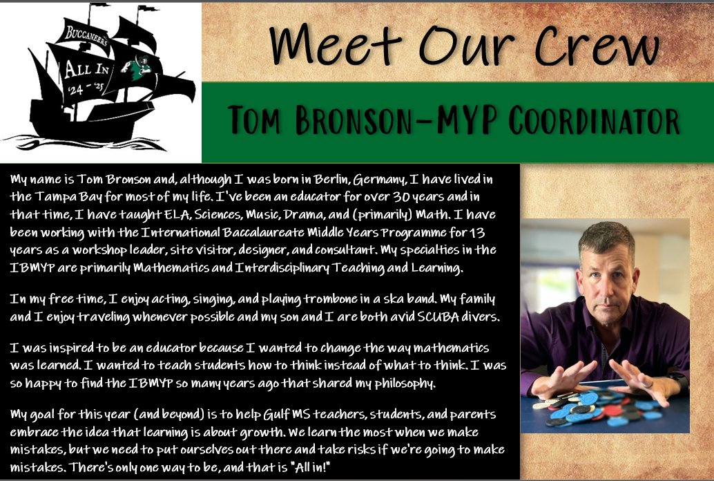 Welcome to our Buccaneer Nation!