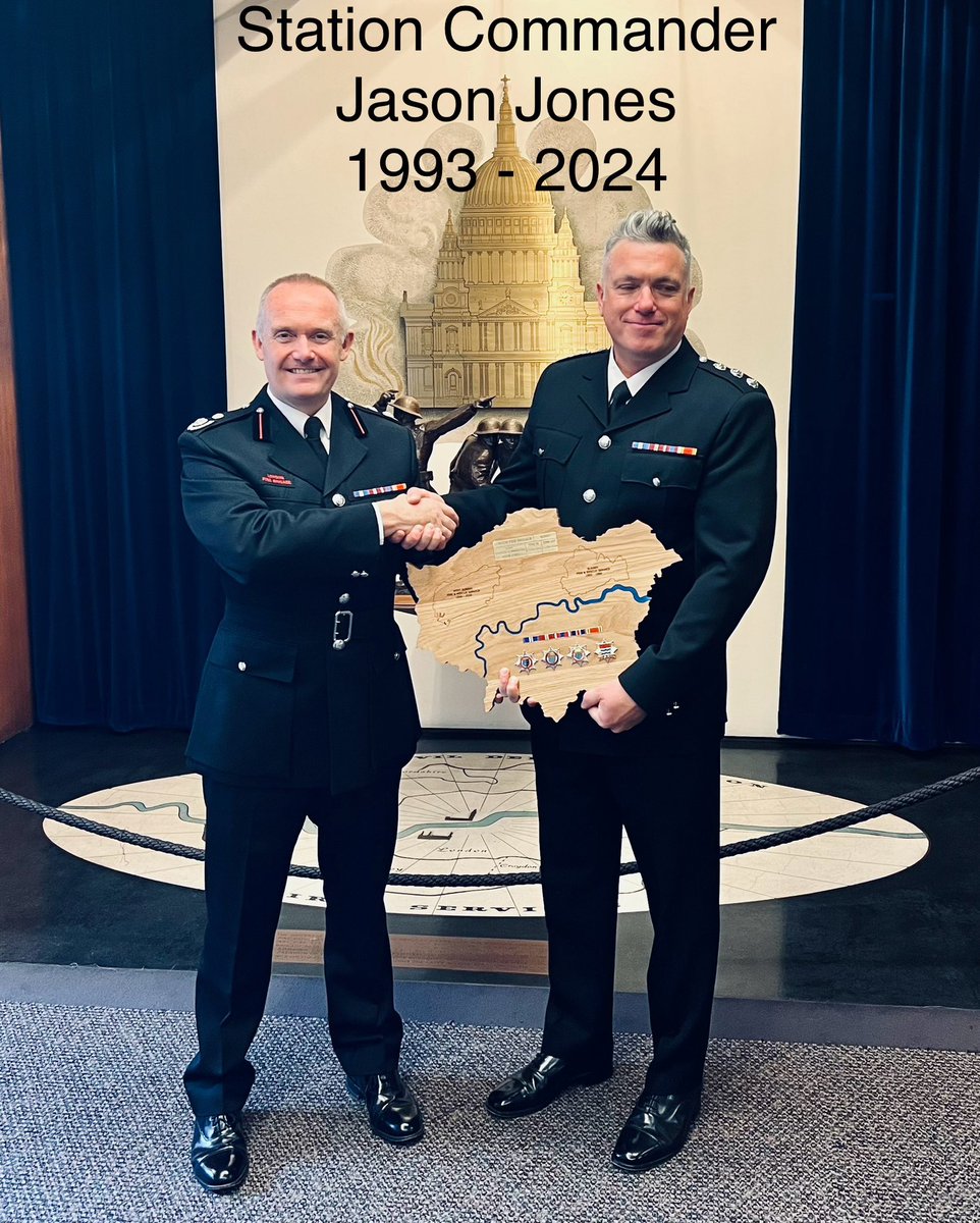Congratulations on your retirement from <a href="/LondonFire/">London Fire Brigade</a> Station Commander Jason Jones - enjoy the next chapter of your life and thank you for your service.