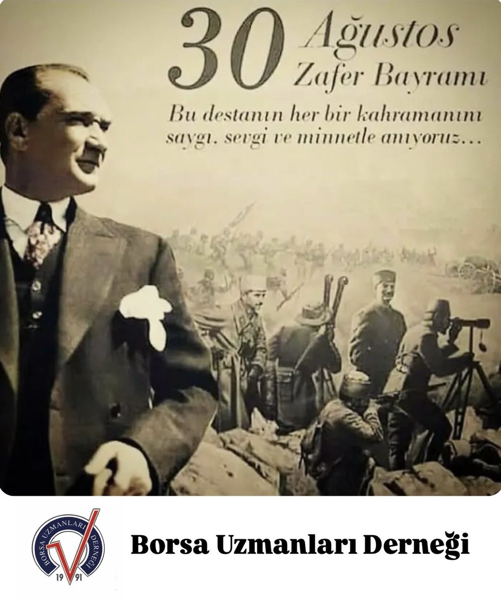 30 Ağustos Zafer Bayramımızın 102. yıl dönümü kutlu olsun.