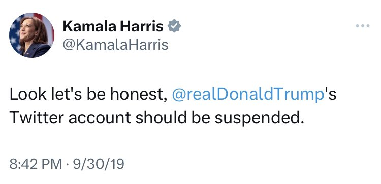 akafaceUS's tweet photo. Kamala Harris wants to get rid of free speech https://t.co/q4Te9Jbfac