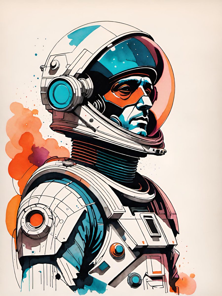 DachmanArt's tweet image. Spaceman Spiff looking fly.
#space #spiff #fly #astronaut #dude #art #watercolor #trendy