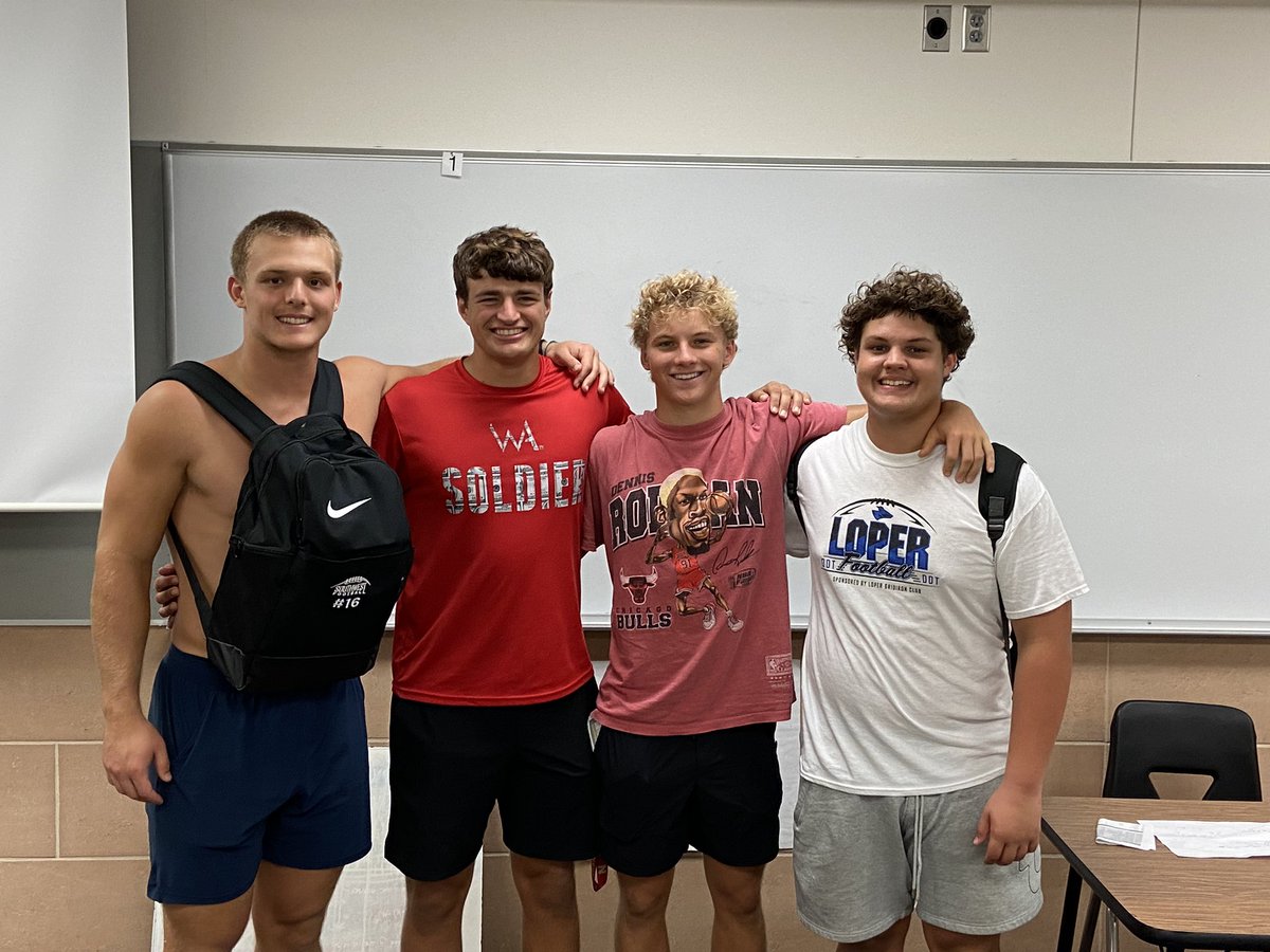 OUR captains! <a href="/ColeErickson55/">Cole Erickson</a>,
<a href="/3580Crawford/">Jackson Crawford</a>, <a href="/GriffinSemrad/">Griffin Semrad</a>, &amp; <a href="/iamAidenFisher/">Aiden Fisher</a>!