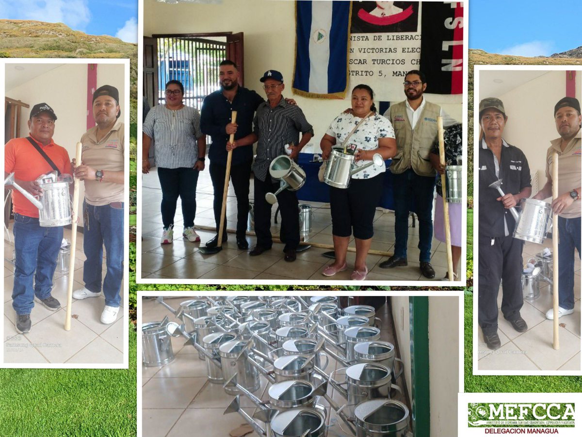 #MEFCCA #PATIOSALUDABLE 61 familias del Distrito V de Managua, son beneficiadas con herramientas, semillas e insumos agrícolas para la producción de hortalizas en sus patios promoviendo el cuido del medio ambiente y seguridad alimentaria-nutricional #buengobierno