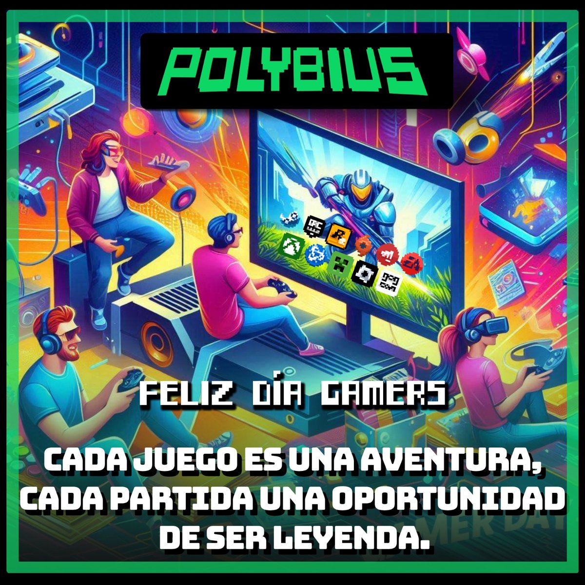 Polybius_mtr's tweet photo. ¡FELIZ DÍA DEL GAMER! 🎮

Hoy celebramos a todas las personas que hacen del gaming su estilo de vida. De parte del equipo de Polybius, queremos desearles un día lleno de victorias épicas, partidas inolvidables y mucha diversión. ¡Gracias por ser parte de esta increíble comunidad! https://t.co/rJWptfauIm