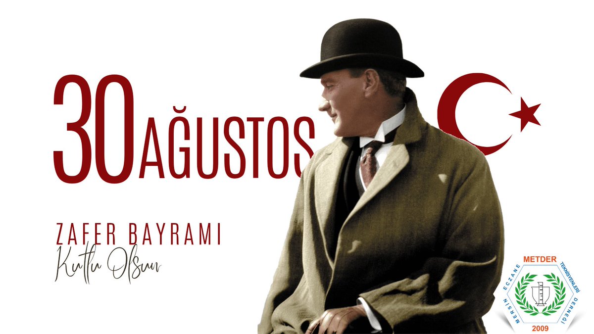 METDER33's tweet photo. Büyük zaferler, yalnızca büyük milletler tarafından kazanılabilir!

30 Ağustos Zaferi’nin 102. yıl dönümünde başta Gazi Mustafa Kemal Atatürk ve silah arkadaşları olmak üzere tüm kahramanlarımızı saygı, rahmet ve minnetle anıyoruz. 🇹🇷

#30Ağustos Zafer Bayramımız Kutlu Olsun. https://t.co/D3oPyojmZl