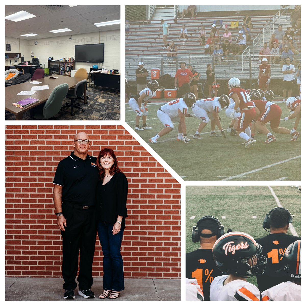 Jo_Flory1's tweet photo. Getting ready to finish out week three of year #26 watching Coweta &amp; Collinsville scrimmage. We're officially Tigers 🧡🖤🧡🖤  #1%BetterEveryDay #GoTigers!
@coach_flory https://t.co/aGZp2x9vdR