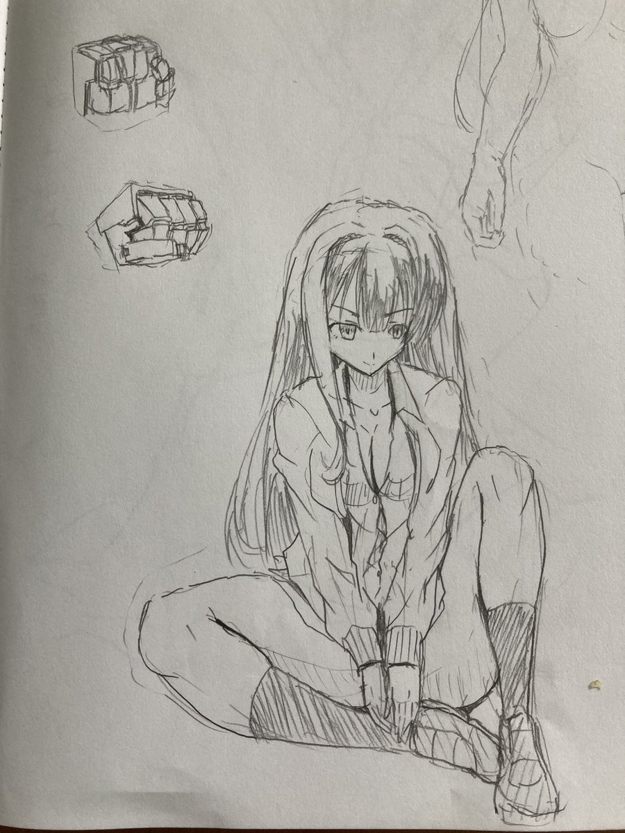 ラクガキがてらにJKを描いてみた 