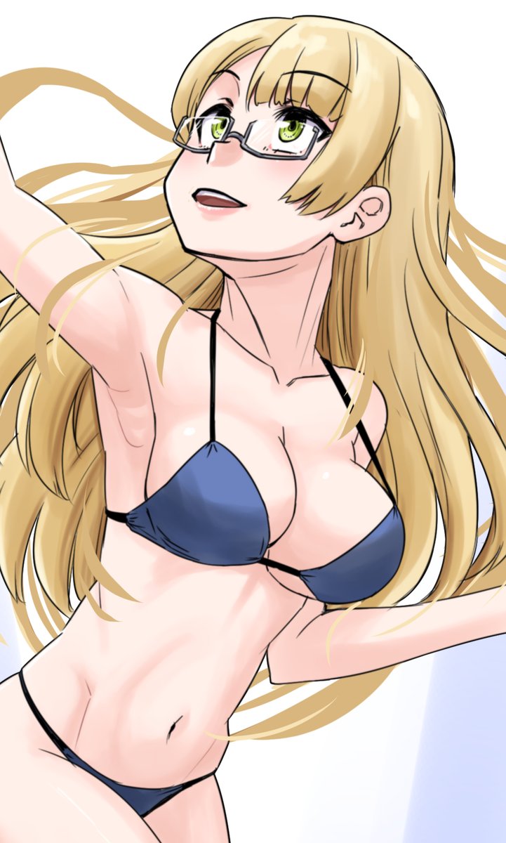 艦これ「体を描く練習だからビキニ姿にせざるを得ない 112枚目   ノーザンプトン PO」|猫太郎＠5/5軍令部酒保のイラスト