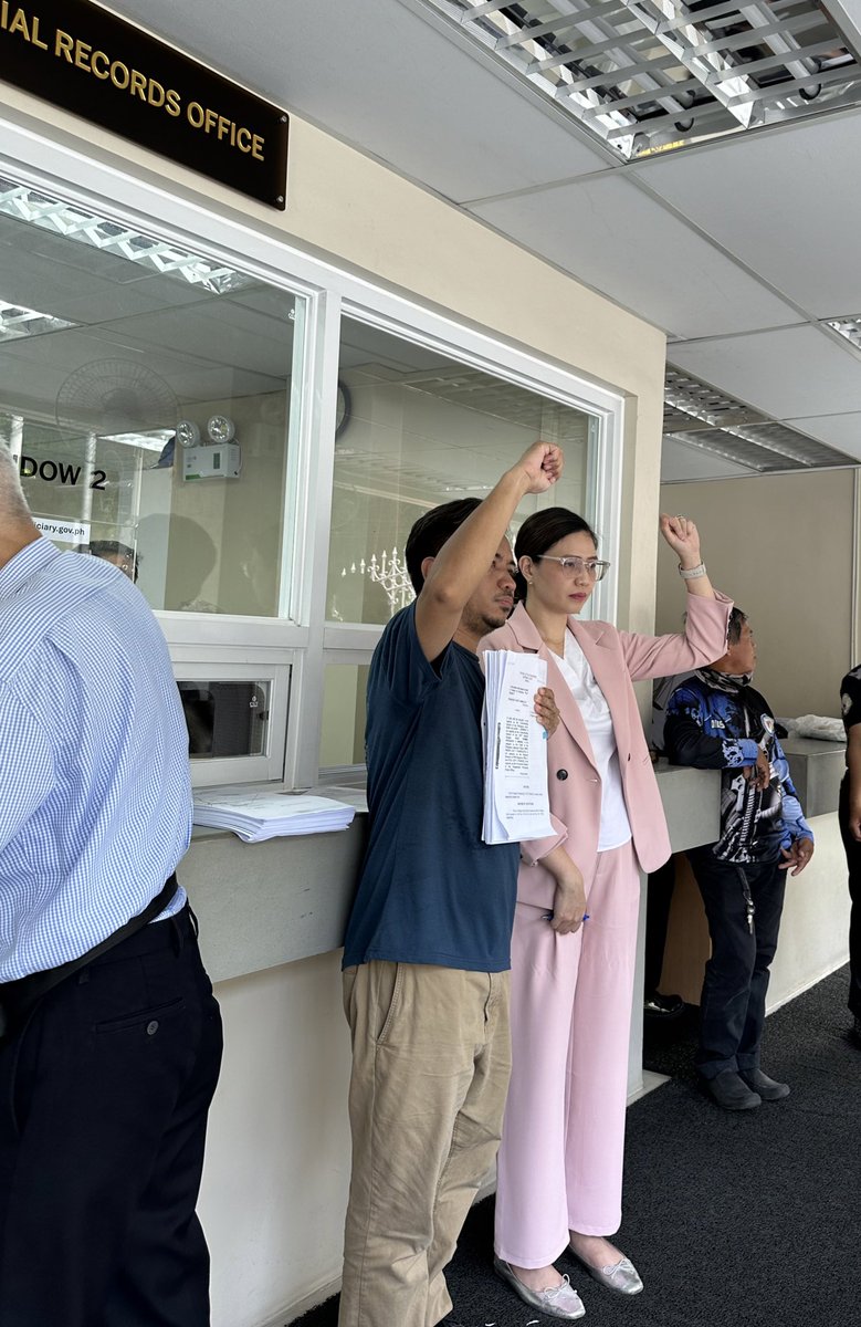 nuplphilippines's tweet photo. ATM: Envi rights activist Eco Dangla, a victim of enforced disappearance, files a petition for amparo and habeas data with the SC. Eco is one of the few survivors who lived to confront their captors and expose a system that has allowed too many to be disappeared with impunity. https://t.co/rVMtw4aY2D
