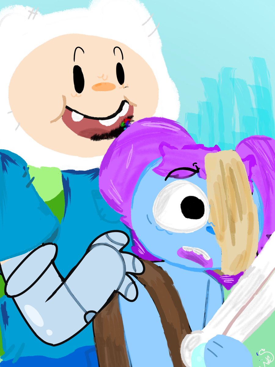 kiraub's tweet photo. something’s off with Finn..

#pibbyapocalypse #comelearnwithpibby #pibby https://t.co/ox5x8Wk4jS