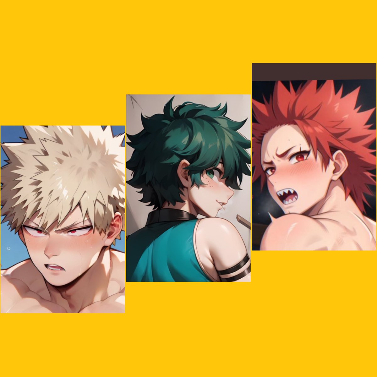 UA_PAWBS's tweet photo. “Fuck me….”

Katsuki Bakugo 
            💋
Eijiro Kirishima
            💋
Izuku Midoriya 

UAs biggest PAWBs

18+ NSFW rp 

Gay 

Sub bottom /power bottom

Ships with chem

MHA verse+ multi verse friendly https://t.co/vH7d6M9Ems